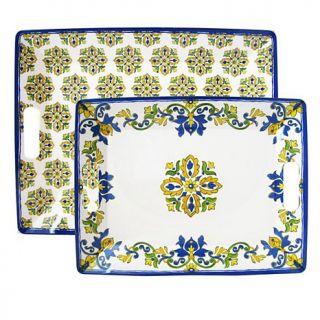 Colin Cowie Seville Set of 2 Nesting Trays