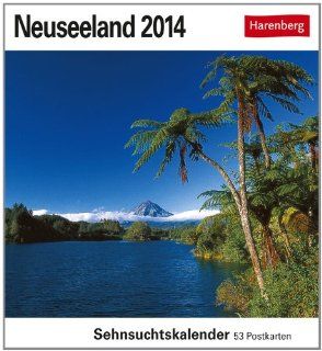 Neuseeland 2014 Sehnsuchts Kalender. 53 heraustrennbare Farbpostkarten Harenberg, Oliver Bolch Bücher