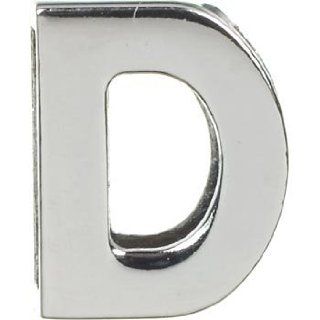 Dickens' Closet Create a Collar 10 mm Chrome Letter D Charm, ColorSilver  Pet Collar Charms 