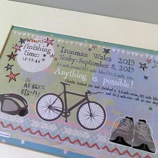 personalised amazing achievement print by alice palace