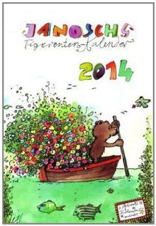 Tigerentenkalender 2014 12 Monatsbltter mit frhlich bunten Janosch Bildern und Kalendarium. Dezemberblatt als Adventskalender JANOSCH Bücher