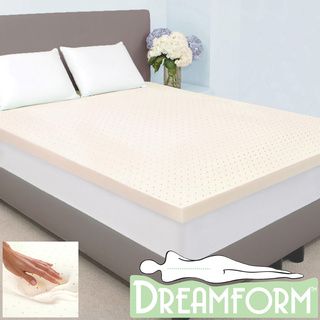 Dream Form Plus Ventilated 3 inch 4 pound High Density Queen/ King  size Memory Foam Mattress Topper