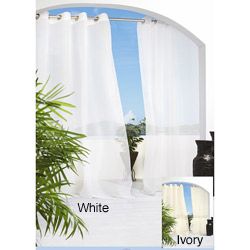 Escape Grommet Top 84 Inch Indoor/outdoor Voile Curtain Panel Pair