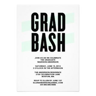 Grad Bash  Graduation Party Invitation