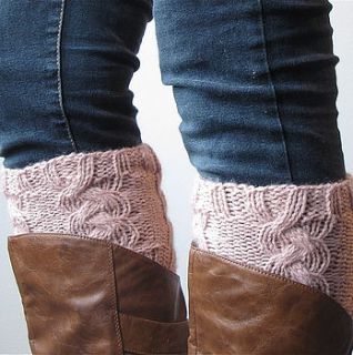 hand knitted boot cuffs by squidge & bean