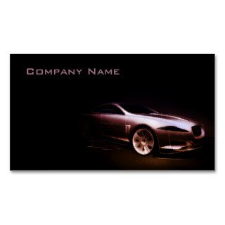 Simple Black Car Model Card Business Cards