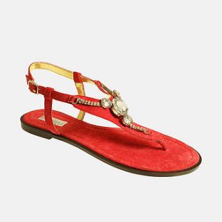 women's large sized jewelled sandal  by shoesissima