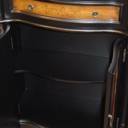 Hand painted Black/ Brown Finish Accent Chest Coffee, Sofa & End Tables