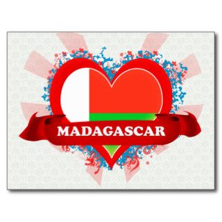 Vintage I Love Madagascar Post Cards