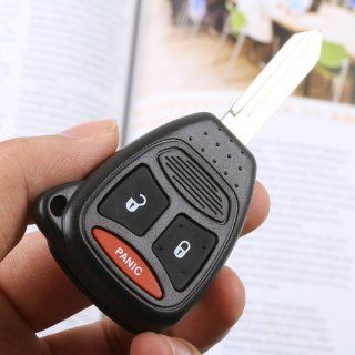 TOPQ 3 buttons Remote keyless entry key fob case shell &pad for Dodge Magnum 2005 2006 2007  Automotive Keyless Entry Remote Control Transmitter 