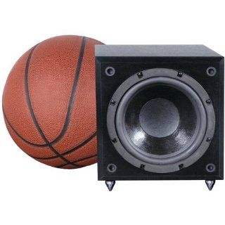 Pinnacle Speakers Baby Boomer Dual (2) 8 Inch 600 Watt Powered Side Firing Subwoofer (Black) (Discontinued by Manufacturer) Electronics