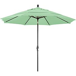 11 foot Fiberglass Pacifica Spa Green Crank/tilt Umbrella