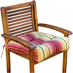 20 inch Outdoor Kinnabari Stripe Chair Cushion