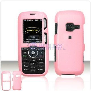 Soft RUBBER FEEL Soft Pink Case Cover for Brand LG LX260 LX 260 Rumor Protective Cell Phone Hard SNAP ON Cell Phones & Accessories