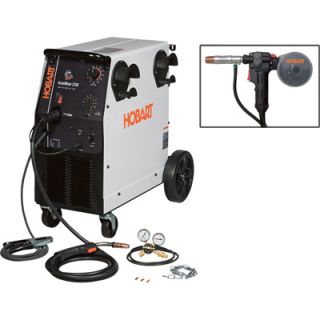 Hobart IronMan 230 230V Flux Cored/MIG Welder with Included 20-Ft. Spoolgun — 250 Amp Output, Model# 500536001  Wirefeed Welders