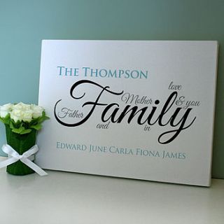 personalised family definition art by a type of design