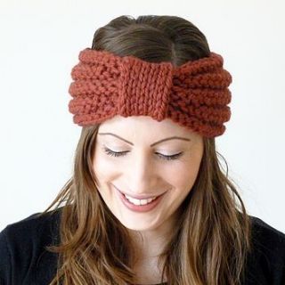 chunky turban knot headband by miss knit nat