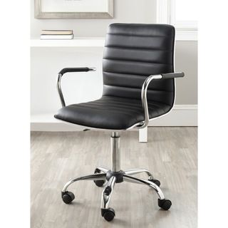 Safavieh Jonika Black Adjustable Height Desk Chair