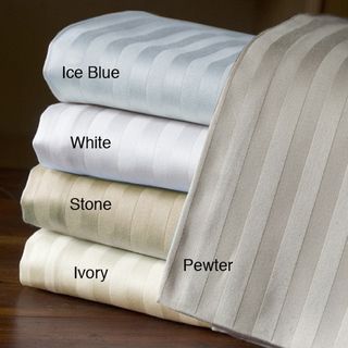 * Egyptian Cotton 800 Thread Count Stripe Sheets Set Blue Size Queen
