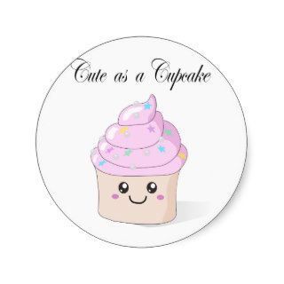 Cute as a Cupcake Sticker
