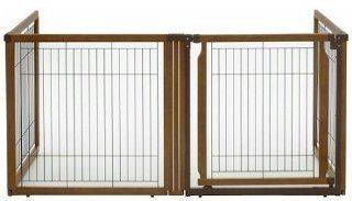 Richell 3 In 1 Convertible Elite Pet Gate With Room Divider And Pet Pen, 4 Panel  