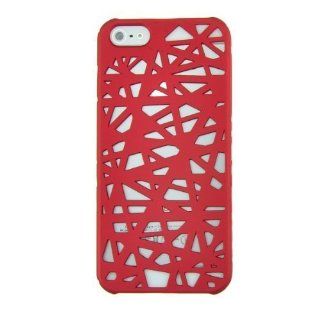 Ebest   Red Cell Phone Hard Case for Apple iPhone 5, Bird Nest Cut Out Design Cell Phones & Accessories
