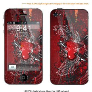 Matte Protective Decal Skin Sticker (Matte Finish) for Apple Iphone 4 & 4S case cover MAT_iphone4 254 Cell Phones & Accessories