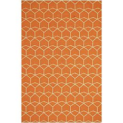 Abstract Outdoor Hand hooked Rug (2 X 3)