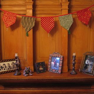 christmas bells bunting by zigzag bunting