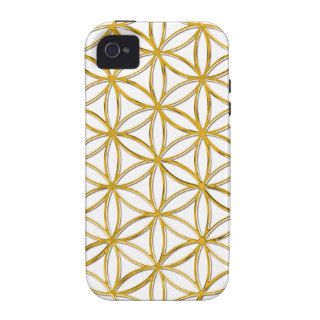 FLOWER OF LIFE   gold iPhone 4/4S Cover