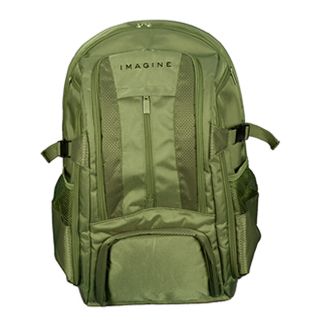Imagine Eco friendly Large Khaki Green Laptop Backpack