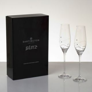 glitz celebration champagne flutes by whisk hampers