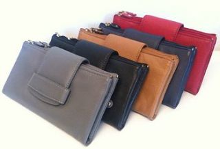 leather purse/clutch bag by leonie saliba
