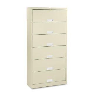 Hon 600 Series 6 shelf Letter File Cabinet With Receding Doors