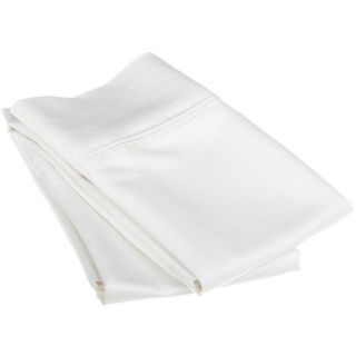 Luxor Treasures Egyptian Cotton 1200 Thread Count Solid Color Pillowcase Set White Size Standard