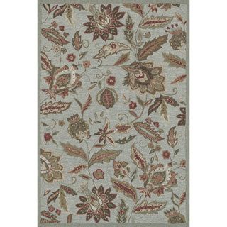 Hand hooked Charlotte Blue Rug (36 X 56)