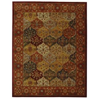 Handmade Heritage Bakhtiari Multicolored/red Wool Area Rug (5 X 8)