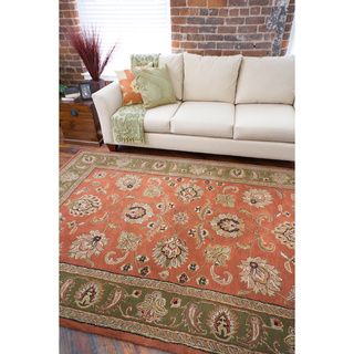 Hand tufted Camelot Collection Traditional Wool Rug (5 X 8)