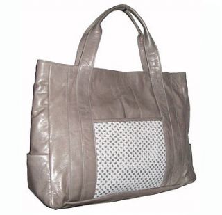 porter leather tote bag in stock by amy george