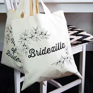 bridezilla tote bag by door 77