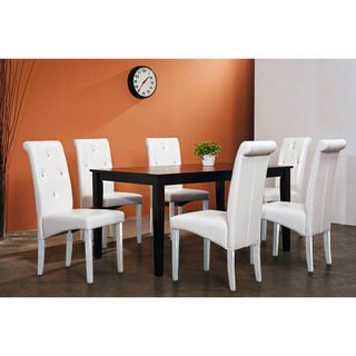 Warehouse Of Tiffany Warehouse Of Tiffany 7 piece White Dining Room Set White Size 7 Piece Sets