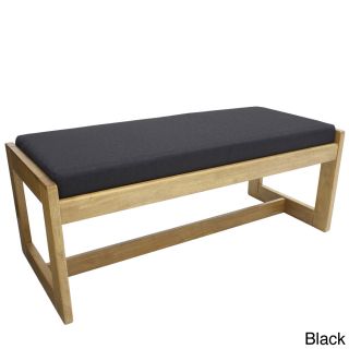 Regency Seating Double Seat Wood/ Fabric Bench