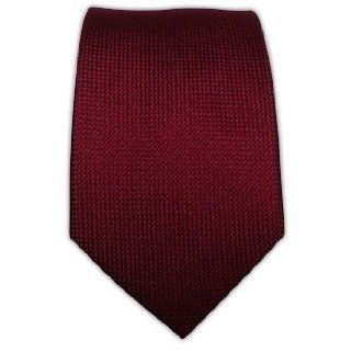 100% Silk Woven Solid Textured Burgundy Skinny Tie at  Mens Clothing store Neckties