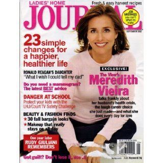 Meredith Vieira Cover Ladies' Home Journal Magazine September 2002 Books