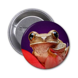 Cute Little Frog Buttons Purple