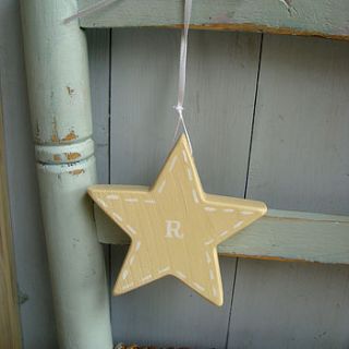 alphabet/number star decoration by giddy weddings