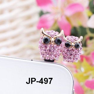Dust plug   Purple owl   Earphone jack accessory anti dust stopper ear cap ear jack for iphone samsung htc 3.5mm Cell Phones & Accessories