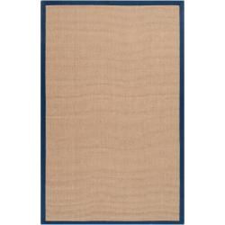 Hand woven Navy Sophie B Natural Fiber Jute Rug (5 X 8)