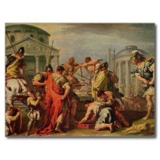 Marcus Furius Camillus  and Brennus Postcard