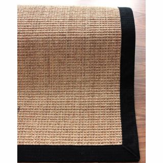 Nuloom Handmade Alexa Eco Natural Fiber Cotton Border Sisal Rug (4 X 6)